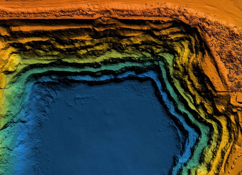 LiDAR images capture big 3D objects with great accuracy.